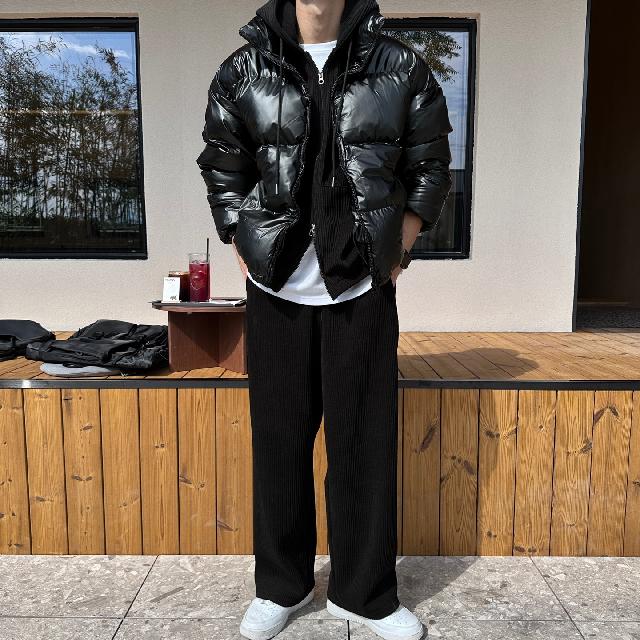 숏패딩/패딩조끼 코디