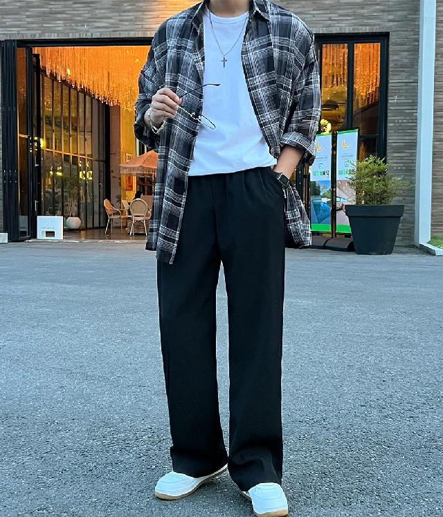 체크 코디