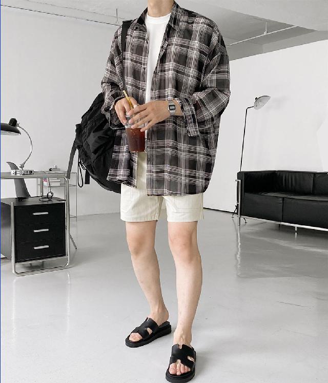 체크 코디