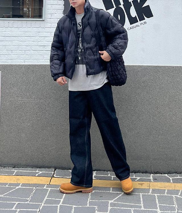 숏패딩/패딩조끼 코디