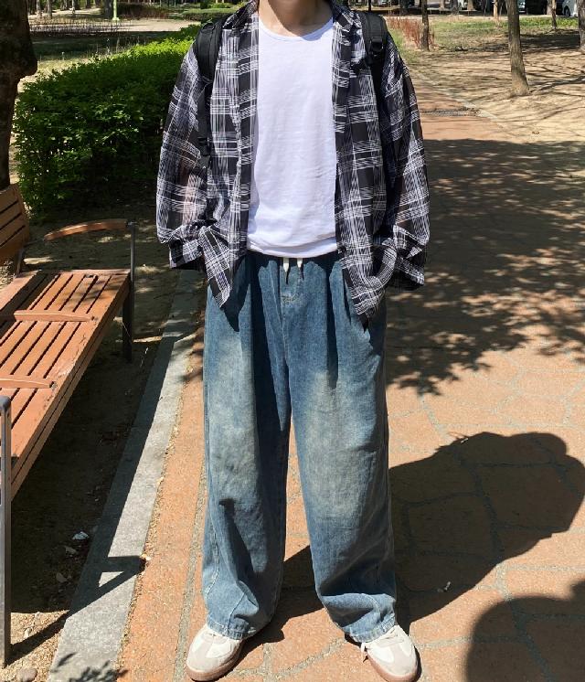 체크 코디