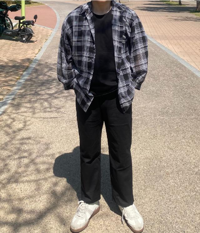 체크 코디