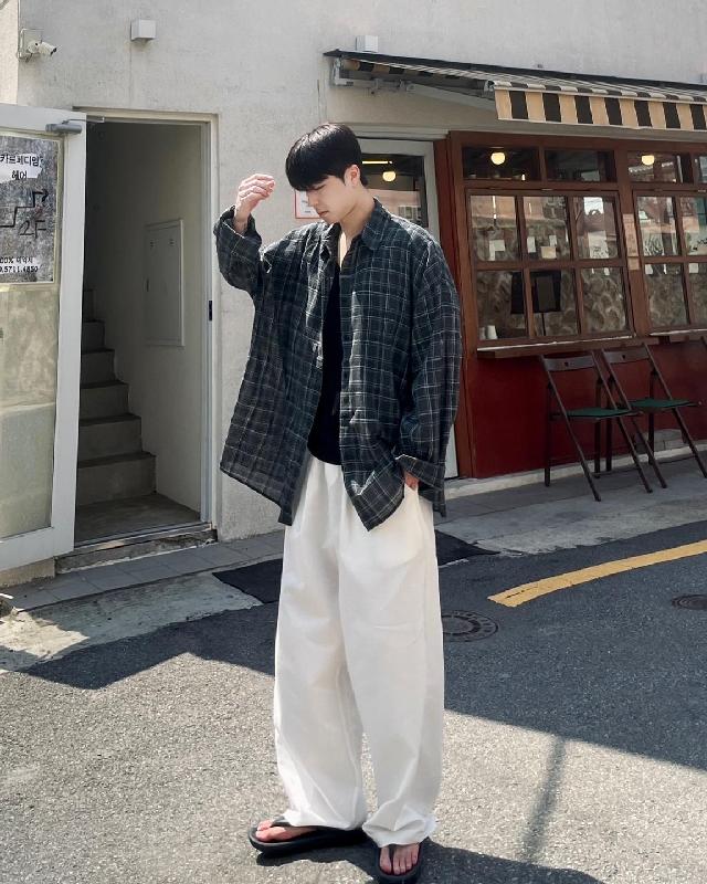 체크 코디