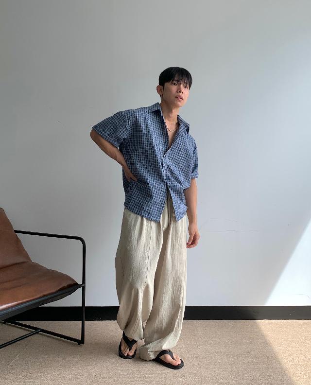 체크 코디