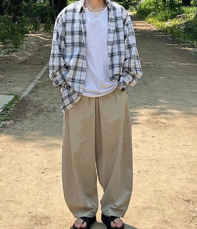 체크 코디
