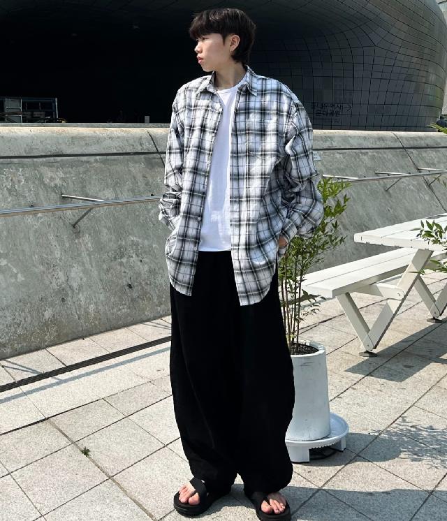 체크 코디