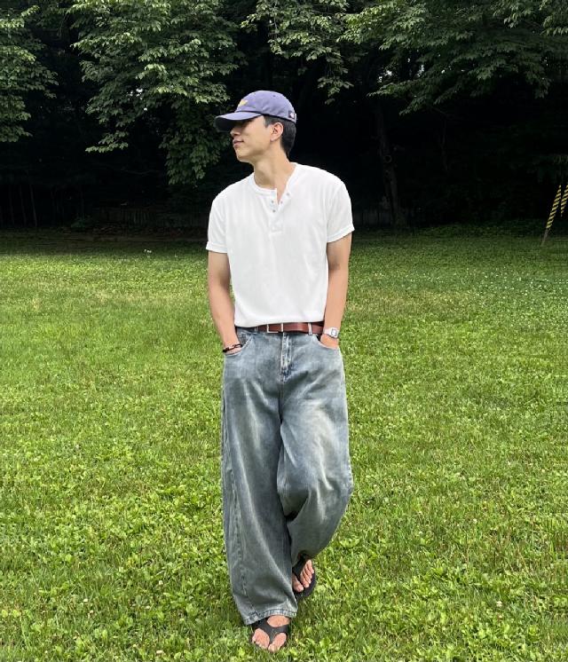 반팔티/7부티 코디