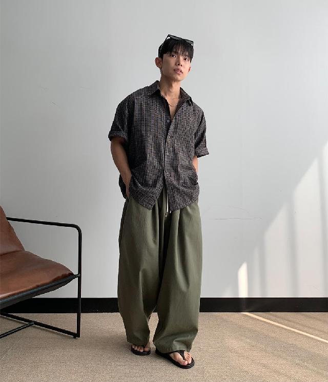 체크 코디