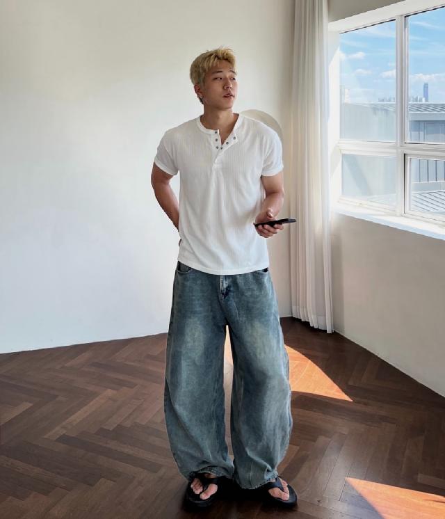 반팔티/7부티 코디