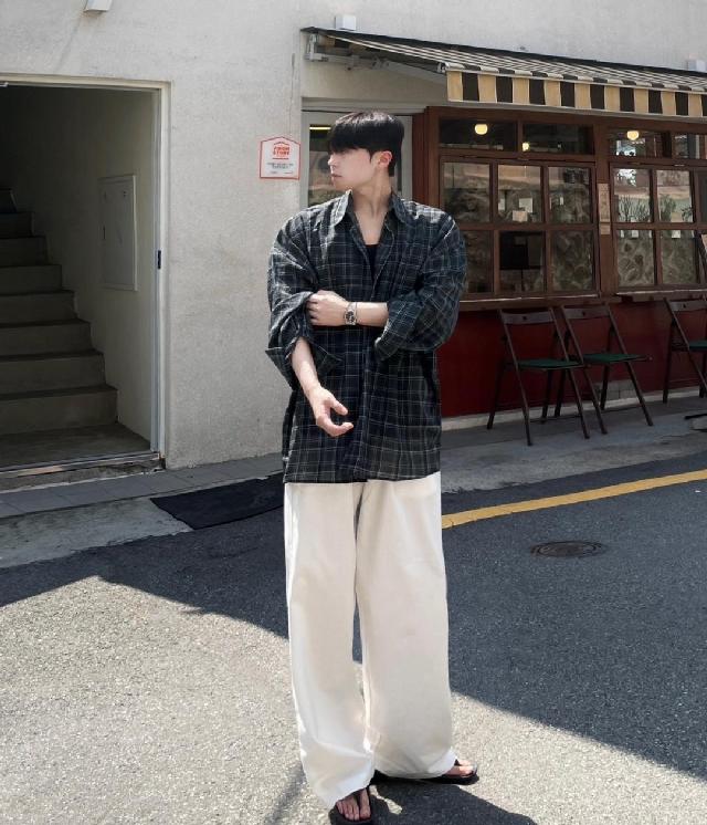 체크 코디