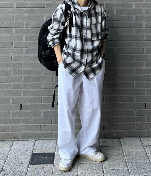 체크 코디