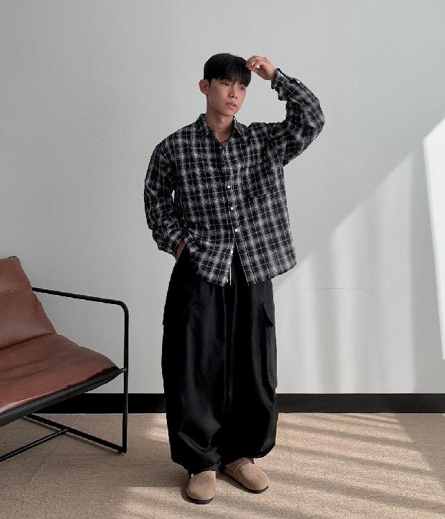 체크 코디