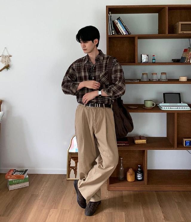 체크 코디