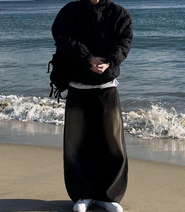 숏패딩/패딩조끼 코디