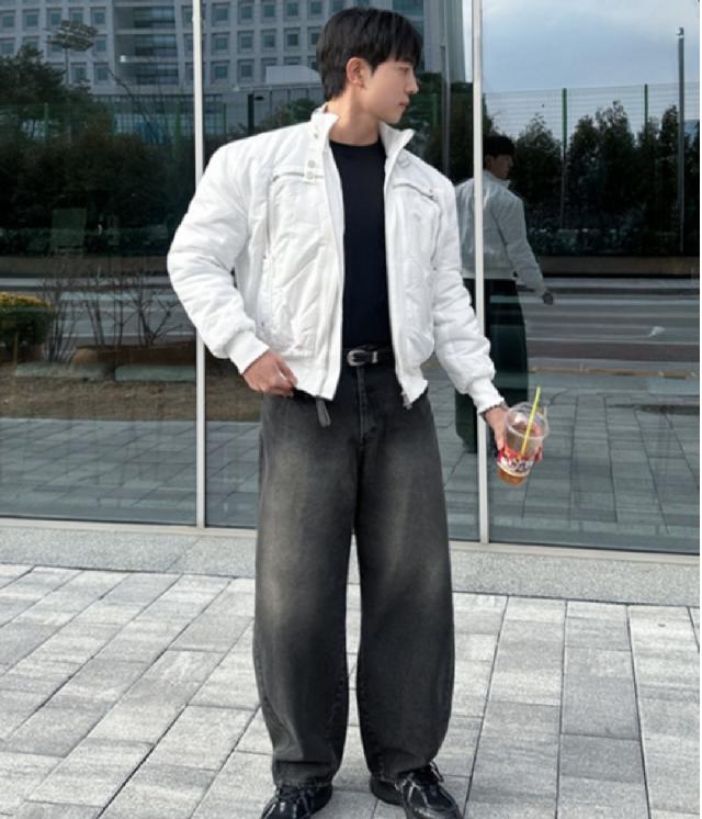 블루종/트러커 코디