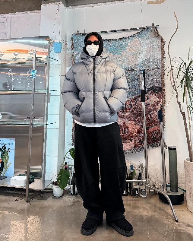 숏패딩/베스트 코디