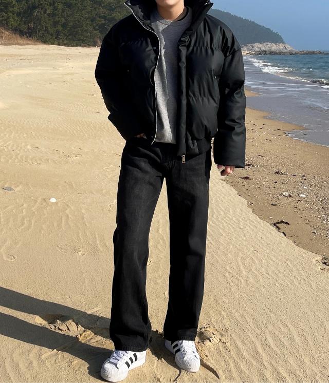 숏패딩/베스트 코디