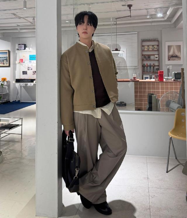 블루종/트러커 코디