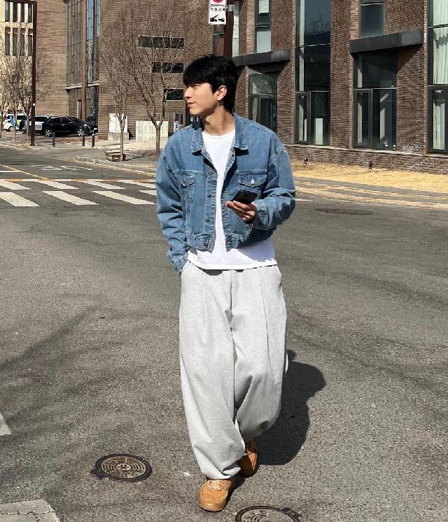 블루종/트러커 코디