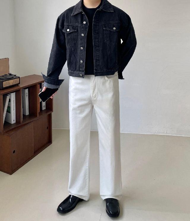 블루종/트러커 코디