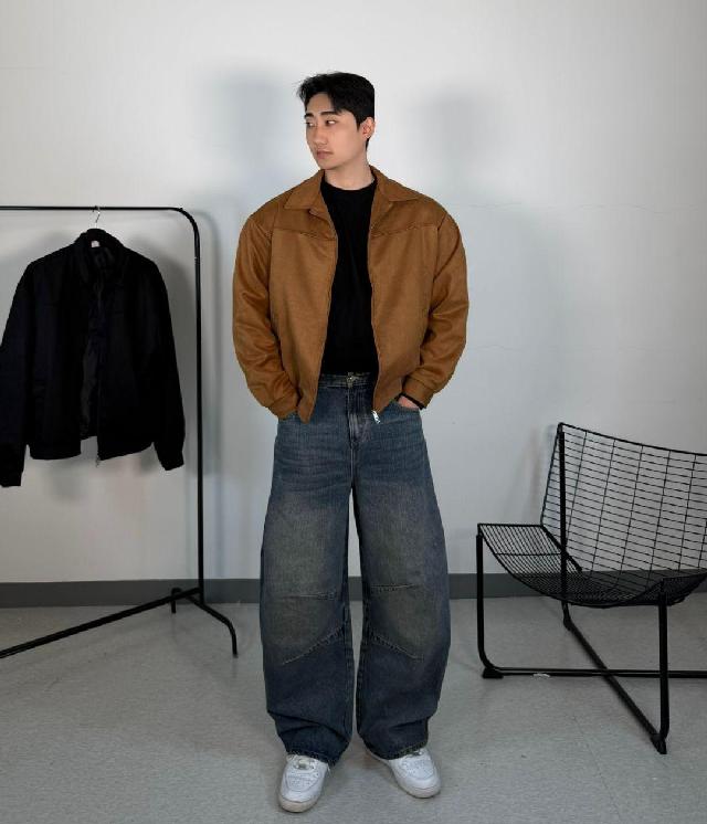 블루종/트러커 코디
