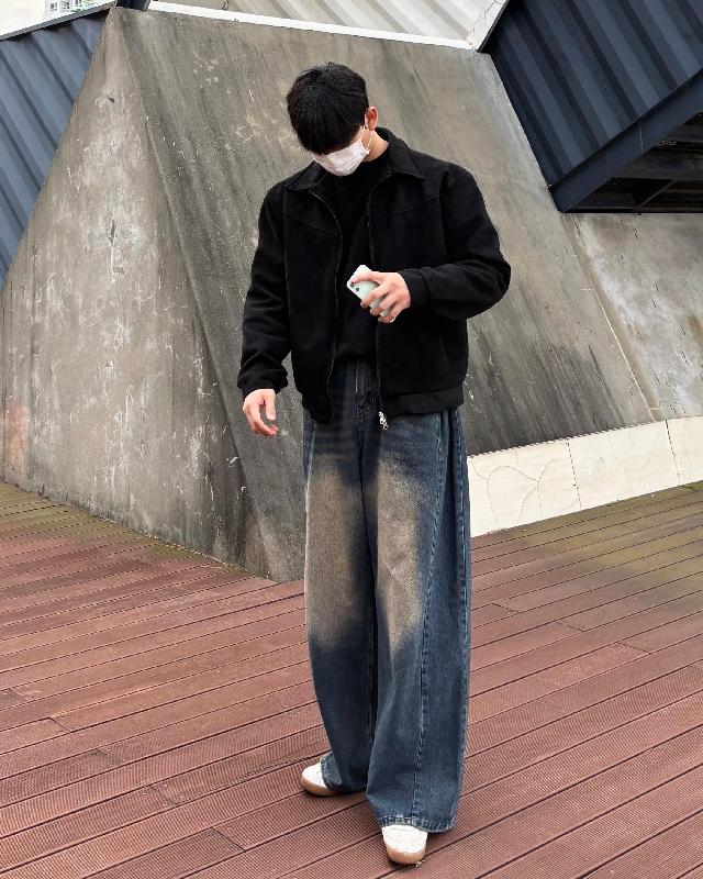 블루종/트러커 코디