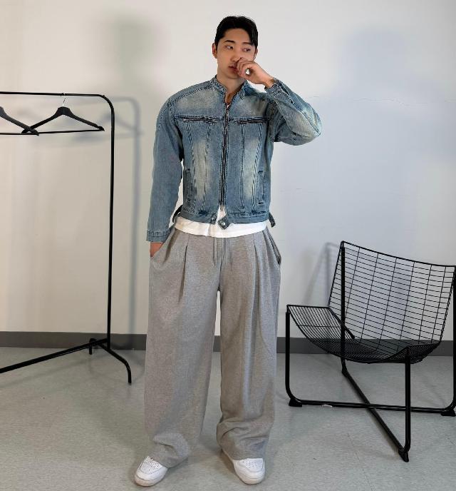 블루종/트러커 코디