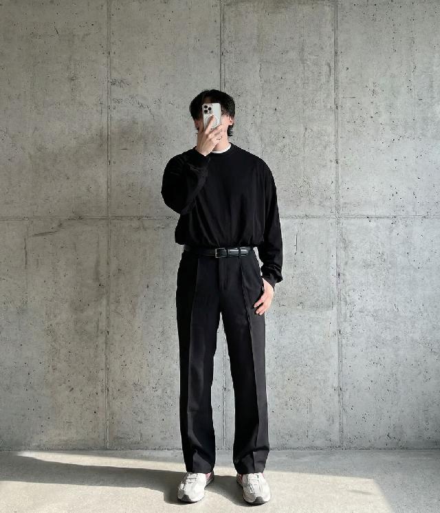 긴소매 티셔츠 코디