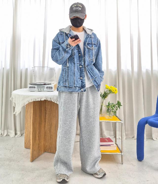 블루종/트러커 코디