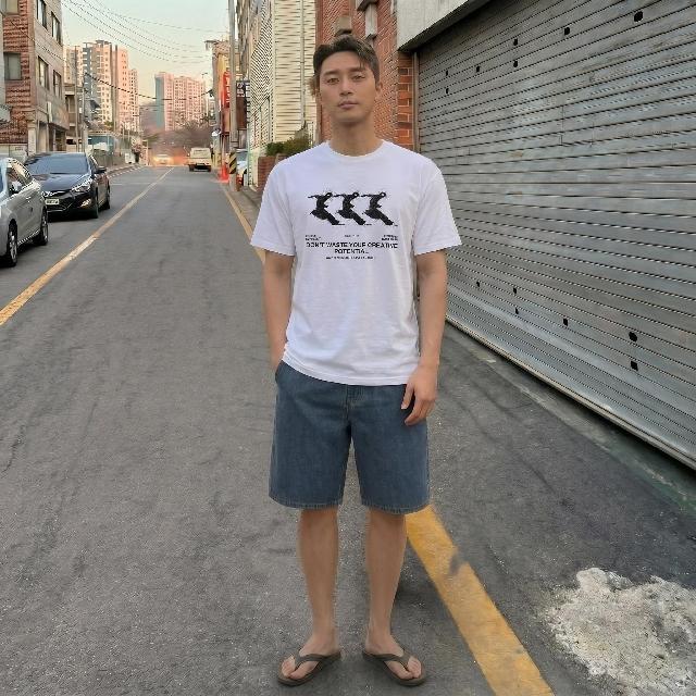 반소매 티셔츠 코디