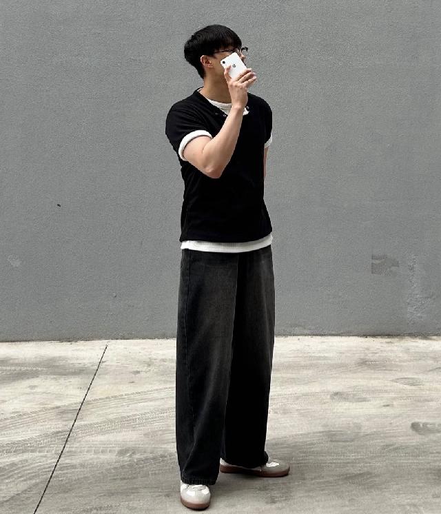 반소매 티셔츠 코디