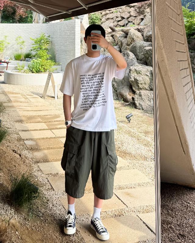 반소매 티셔츠 코디