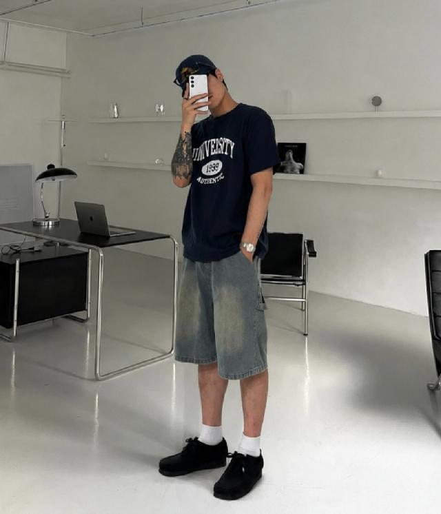 반소매 티셔츠 코디