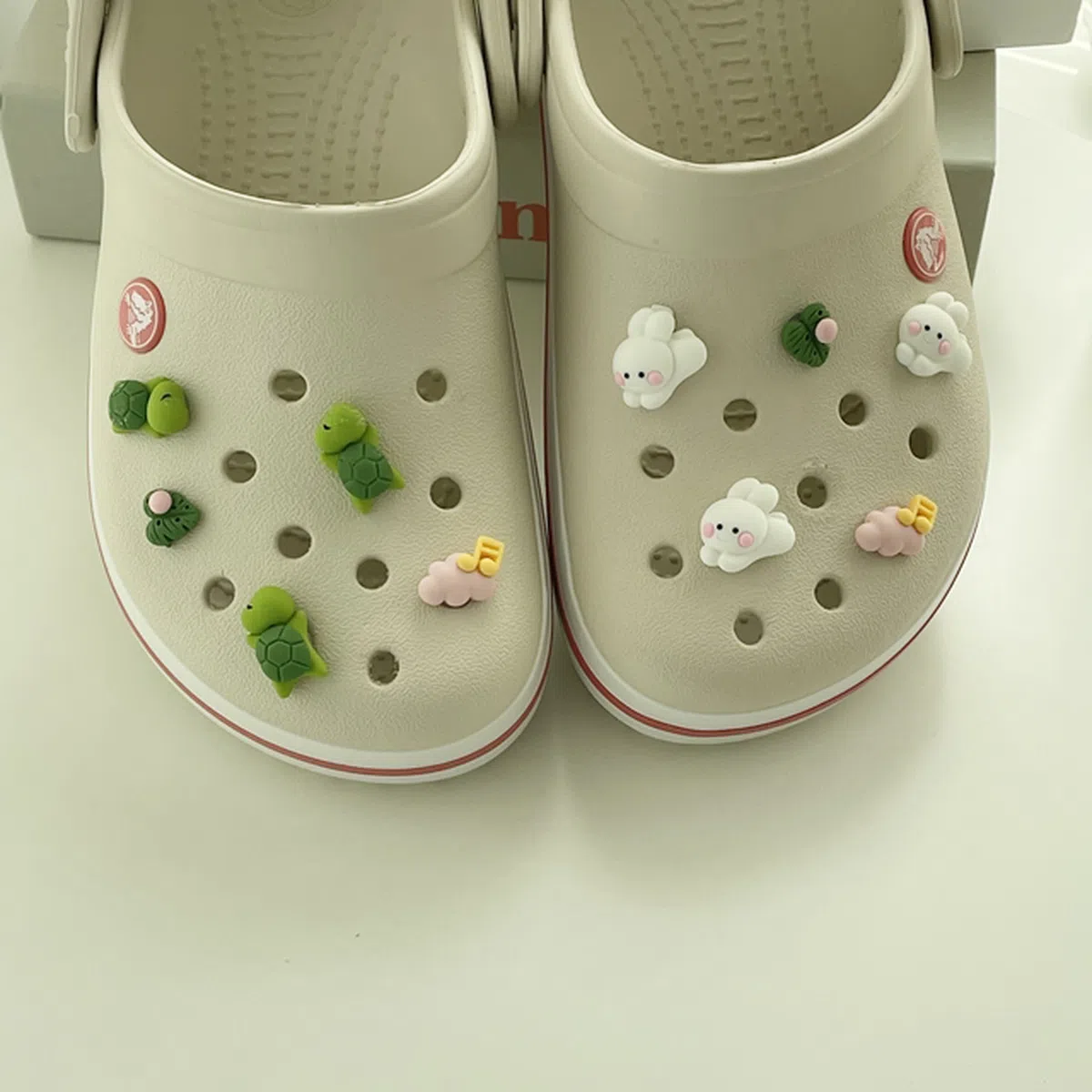 토끼와 거북이 크록스 지비츠 세트 (5pcs)