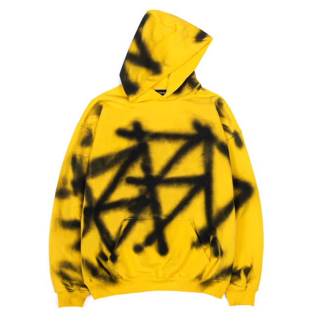 BBD Sprayed Custom Hoodie (Yellow)