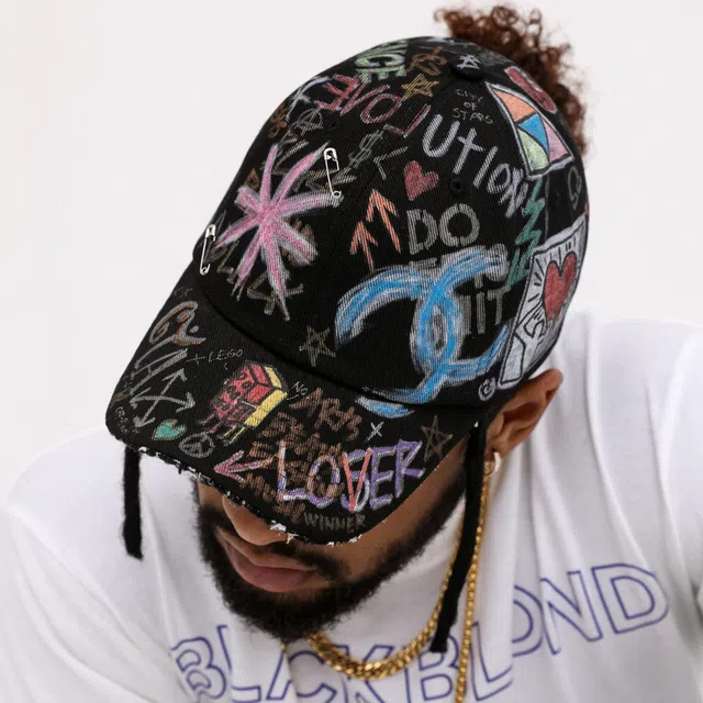 BLACKBLONDのBBD Graffiti Logo Reversible Plate Bucket Hat BBD Graffiti Logo Reversible Plate Bucket Hat (Black)