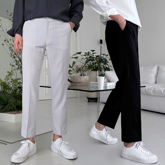 S~4XL 리크 가성비 최강 구김없는 링클프리 스판 일반 기본 슬랙스_(5color) YKK 지퍼 빅사이즈 바지