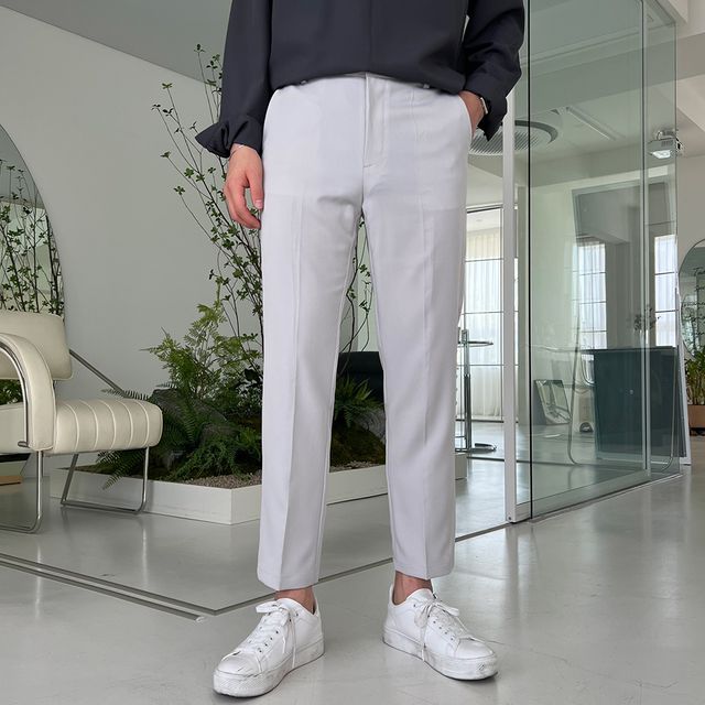 리크 가성비 최강 구김없는 링클프리 스판 일반 기본 슬랙스_(5Color) YKK 지퍼 빅사이즈 S~4XL