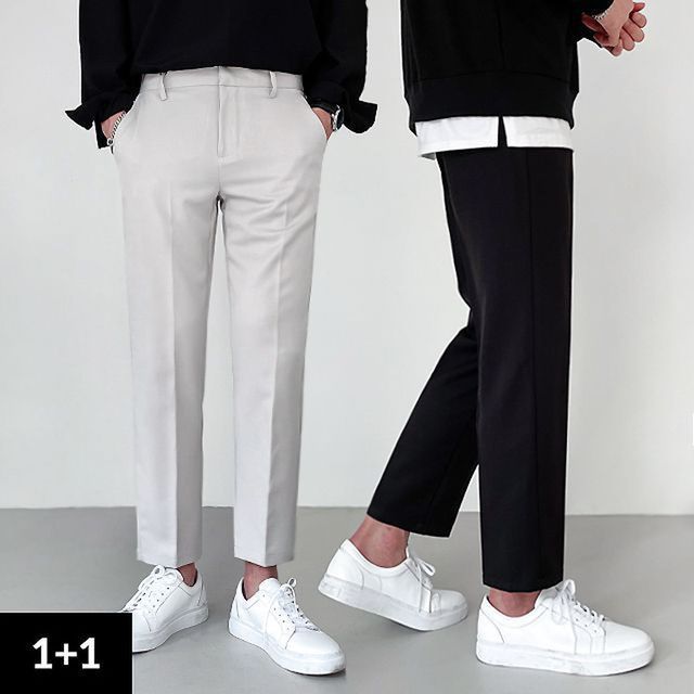 [1+1] 가성비 끝판왕 9부10부 구김없는 링클프리 스판 히든 밴딩 슬랙스 5369