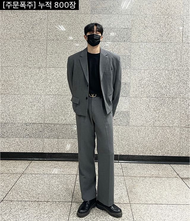 [Set_up] 오버핏 크롭 자켓 남친룩 데이트룩 블레이저