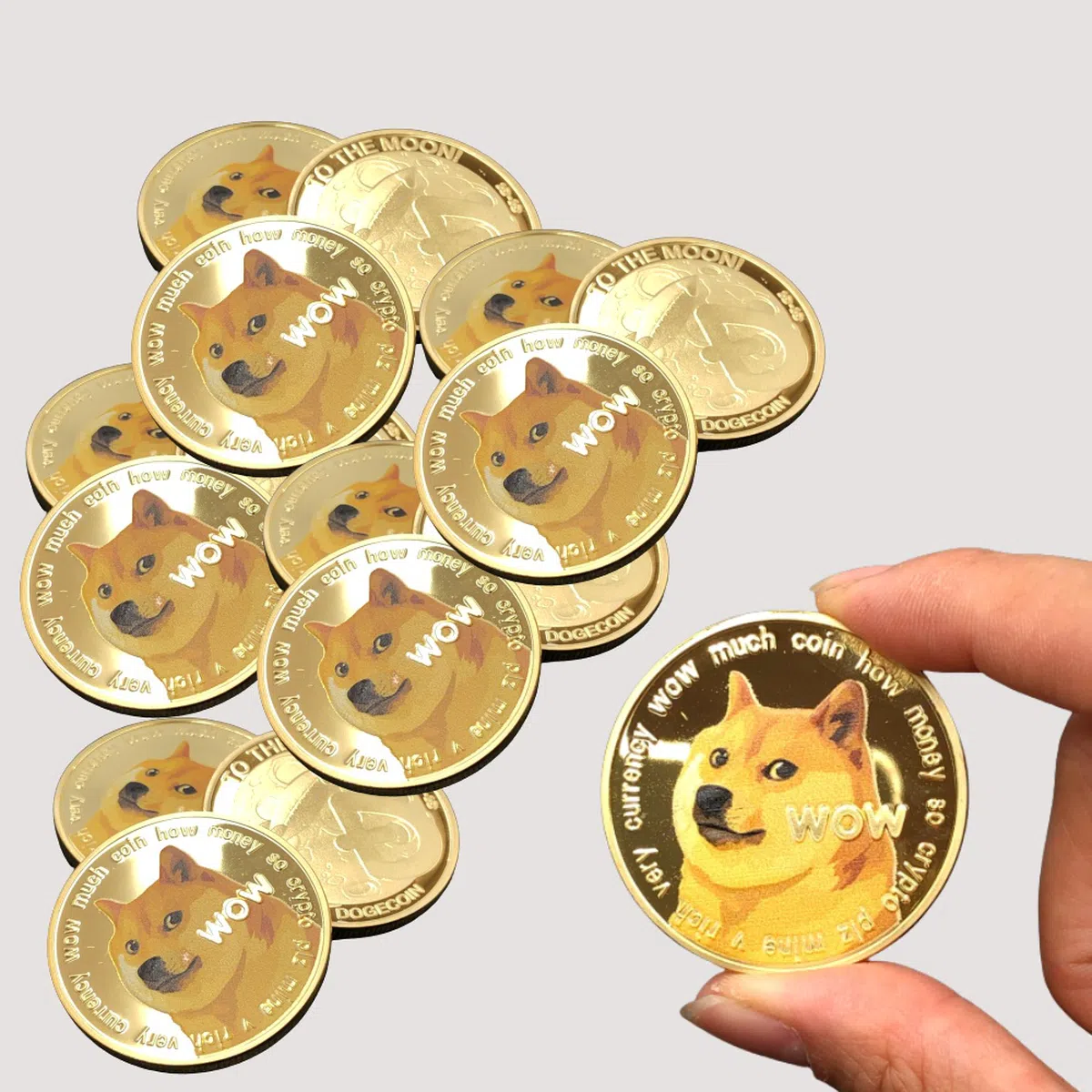 도지코인 모양장식품 비트코인 기념주화 가상화폐 장식 소품 코인