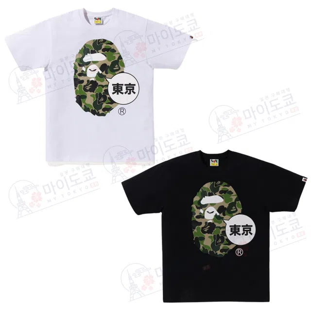 베이프 티셔츠 시티 도쿄 빅 에이프 헤드 반팔티 BAPE CITY TEE TOKYO