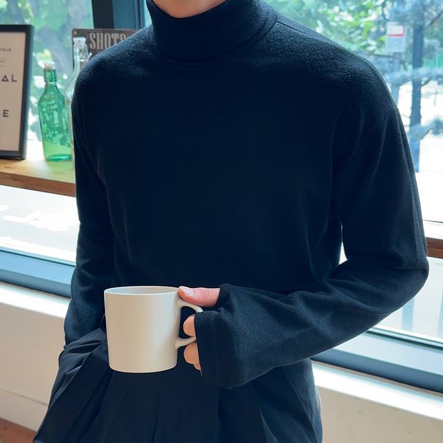 목폴라 반폴라 니트 워머 터틀넥 폴라 목티 반목폴라 이너 레이어드 반목 티셔츠 목폴라니트