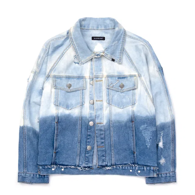 BBD Dystopia Bleached Custom Basic Denim Jacket (Black)