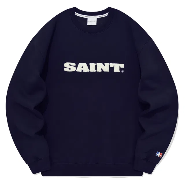 ★韓国の人気★【SAINTPAIN】★SP LOOP STITCH LOGO CREWNEC.K★ Saintpain