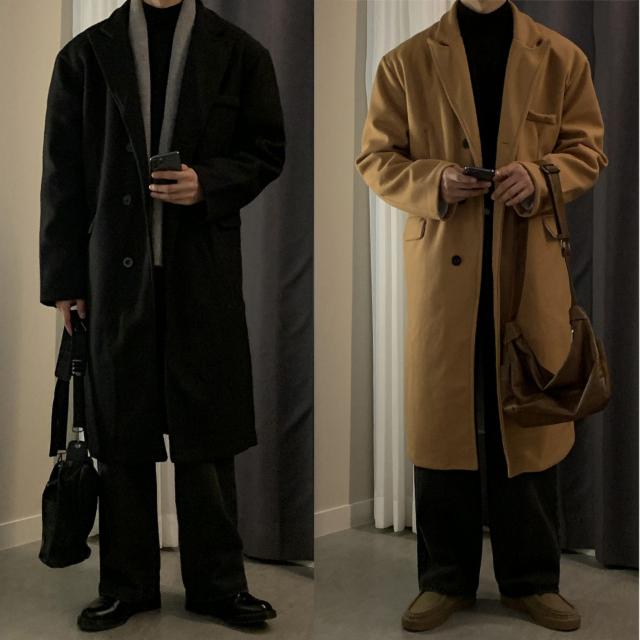 [당일출고] 겨울 파리 맥시 롱 코트 하객룩 로브 울 모직