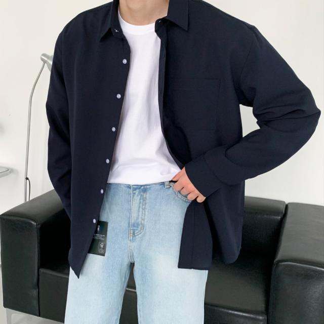 라이크 링클프리 오버핏 셔츠 (8color) 와이셔츠 정장셔츠 구김없는 긴팔 남방 옥스포드 소라 화이트 카라 스판 결혼식 하객룩 남친룩 데일리룩