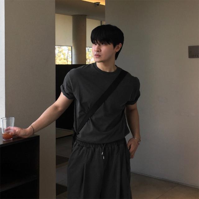 머슬핏 피그먼트 반팔 티셔츠 8color 무지 10수 오버핏 헬스 헬창 여름