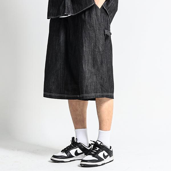 [당일발송] ~5XL CRAMP 패치슬라브버뮤다팬츠