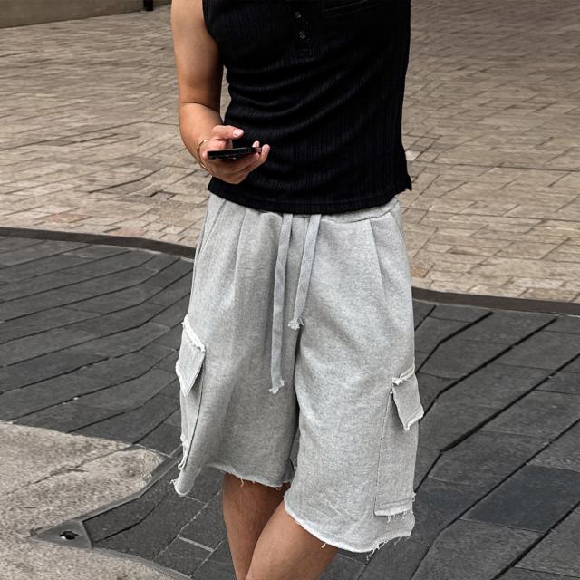 지오르 데끼 카고 반바지 트레이닝 팬츠